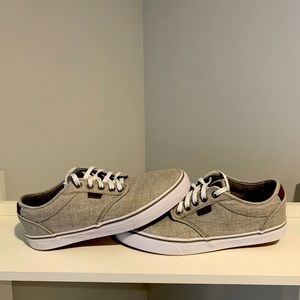 Vans Off The Wall Mens Athletic Shoes Gray 721356 Low Top Lace Up 9 M